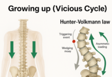 척추가 자라면서 휘는 이유… ‘측만증 악순환’의 메커니즘